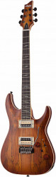 SCHECTER C-1 EXOTIC SPALTED MAPLE SNVB
